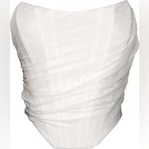 White mesh corset